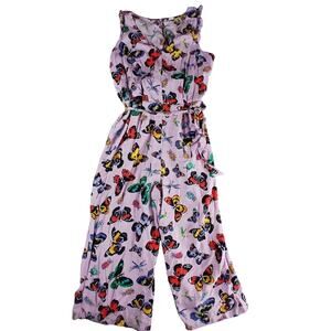 Old Navy Multicolor Butterfly Print Jumpsuit